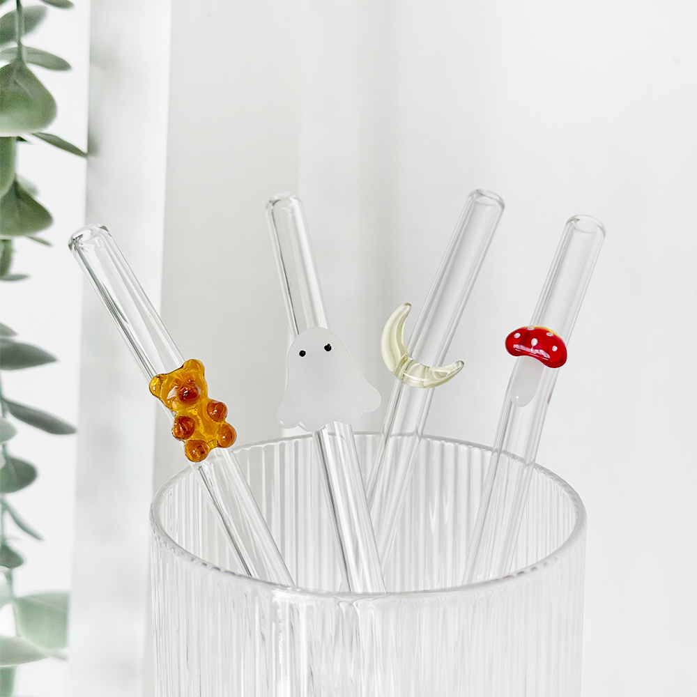 Glass Straw Set - Autumn