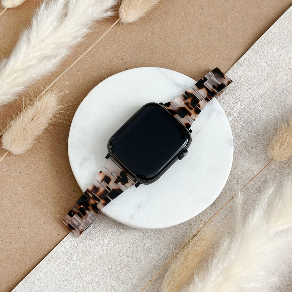Slim Luxe Ivory Tort Apple Watch Strap