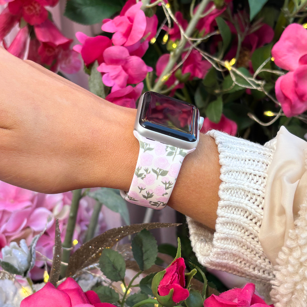 Buy Me Roses Baby Pink Apple Watch Strap