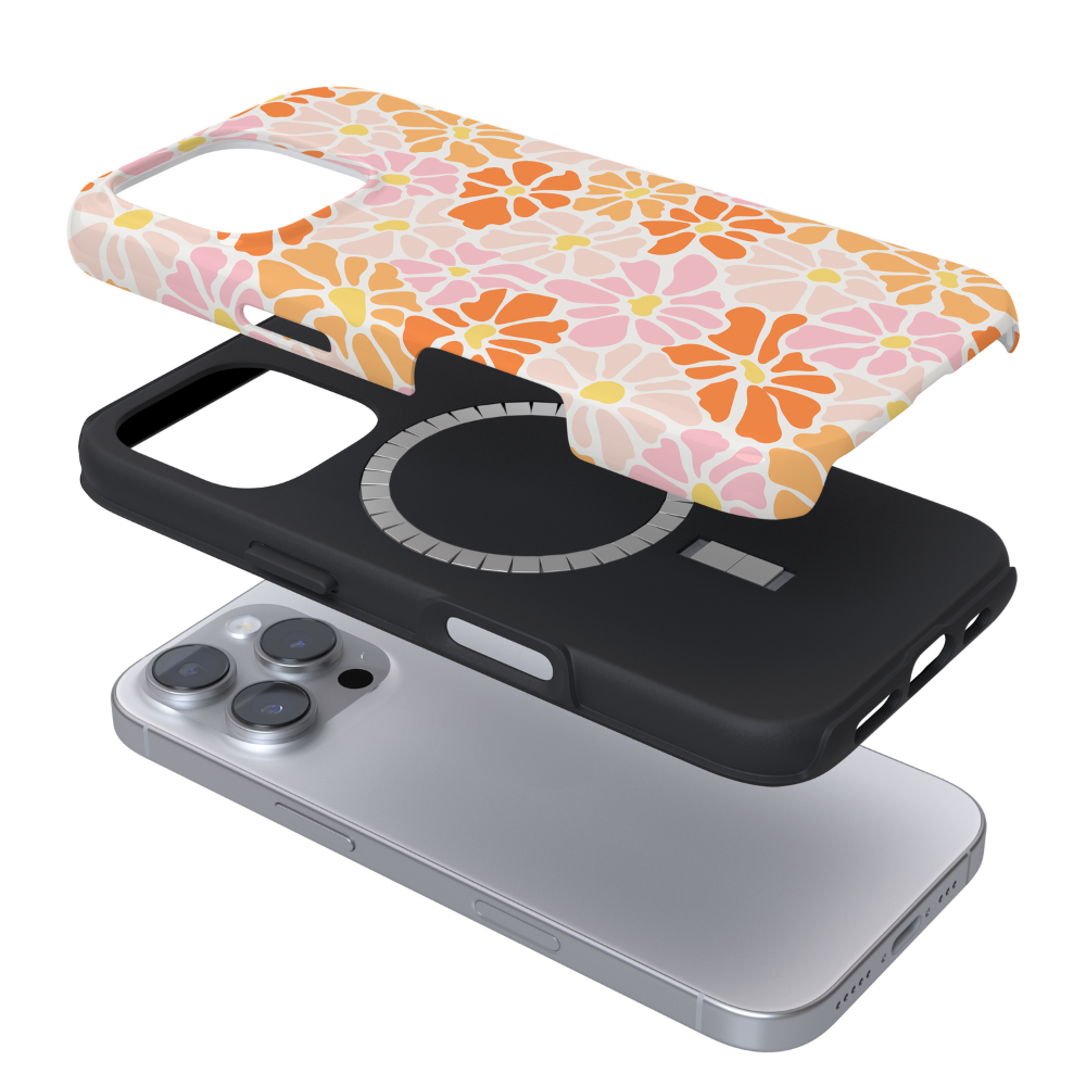 Tough MagSafe® Phone Case - Peachy Flowers