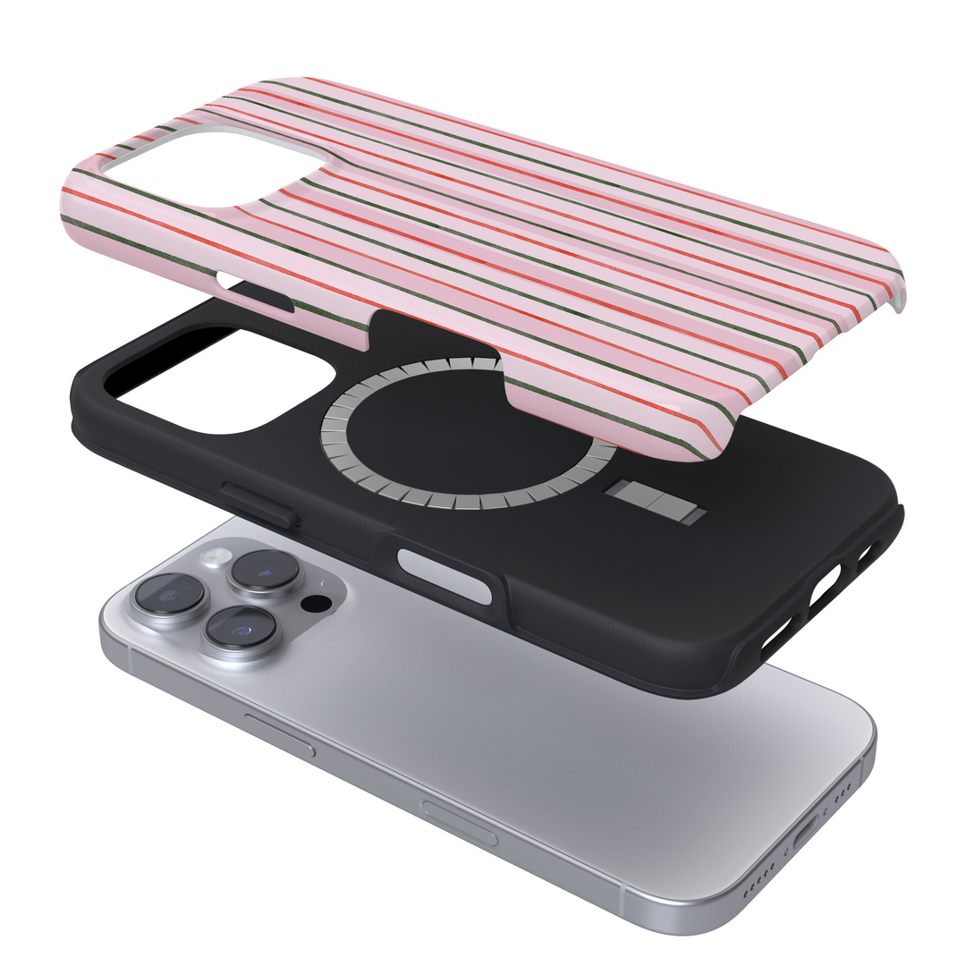 Tough MagSafe® Phone Case - Christmas Stripes