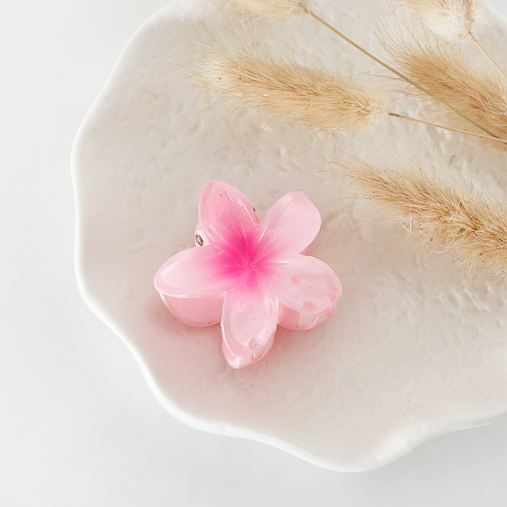 MINI TROPICAL FLOWER CLAW CLIP - 6 PACK