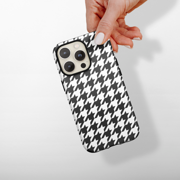 Tough MagSafe® Phone Case - Monochrome Houndstooth