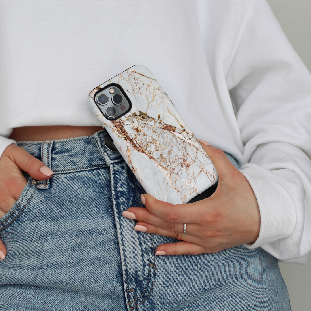 Tough MagSafe® Phone Case - Rose Gold Marble