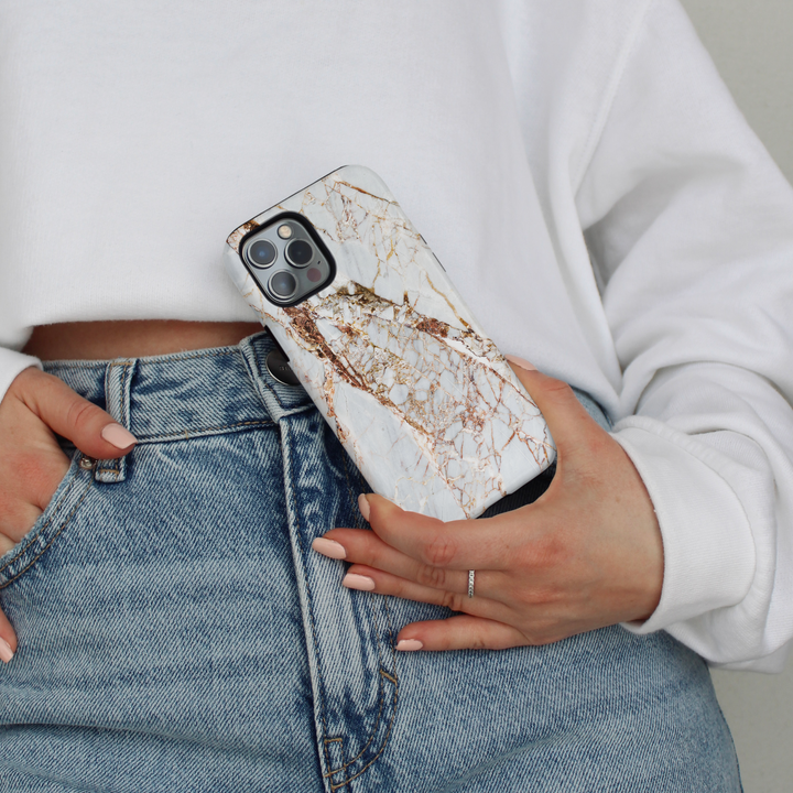 Tough MagSafe® Phone Case - Rose Gold Marble