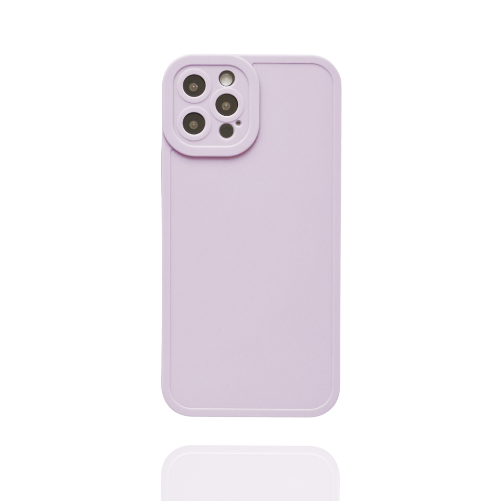 The NAKD Phone Case - Lilac from Coconut Lane is featured in the spring collection. With its rounded corners and raised edges providing full camera protection, this case is designed to fit a phone with a quad-camera setup. This pastel favorite stands out beautifully against the plain white background.