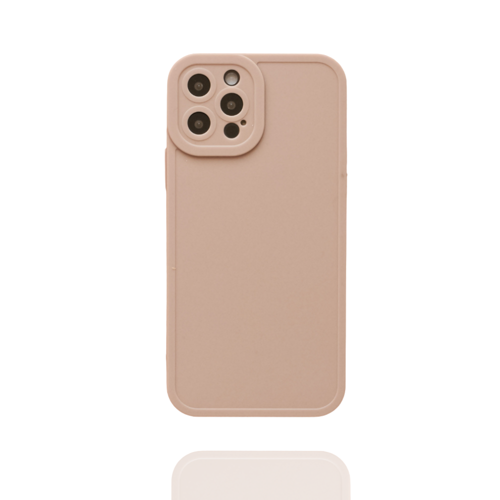 The NAKD Phone Case in peach by Coconut Lane is designed to fit a phone with three rear cameras and a flash. Featuring a smooth, plain back, it offers a minimalist and sleek appearance. Photographed against a white background, this core design is one of our pastel favorites.