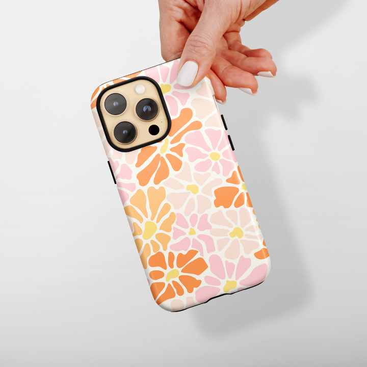 Tough MagSafe® Phone Case - Peachy Flowers